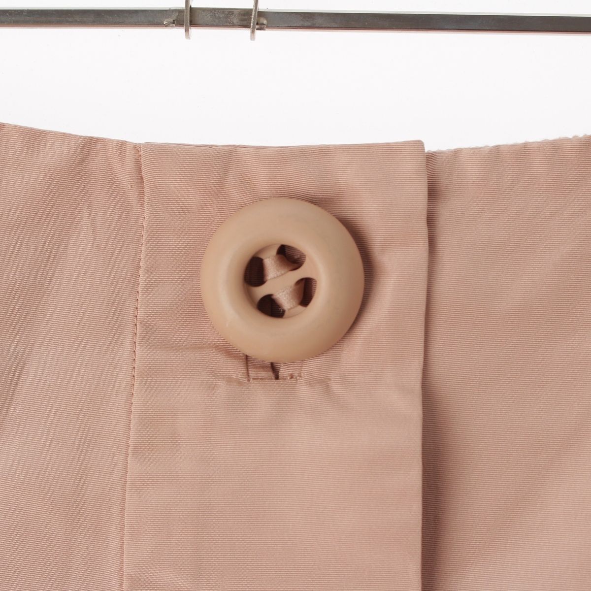 Prada Silk Big Button Skirt Pleated Pink 38 — view 3