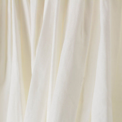 Prada Cotton Gathered Asymmetric Skirt Flare White 38 — view 7