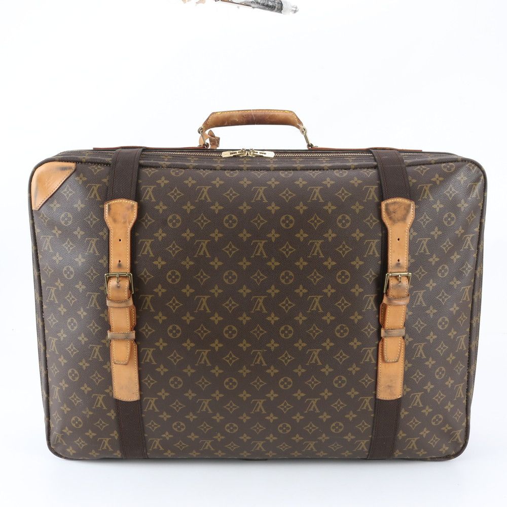 Louis Vuitton Monogram Satellite 70 Leather Boston Bag Tote Carry — view 3
