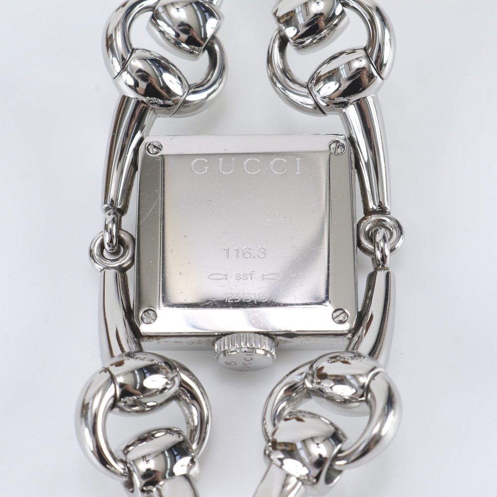 Gucci Signoria Diamond Shell Watch Silver — view 7