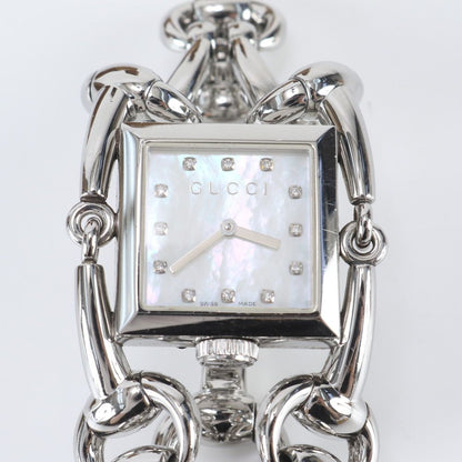 Gucci Signoria Diamond Shell Watch Silver — view 3