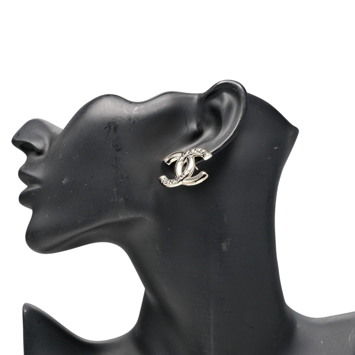 Chanel CC Logo Earrings — view 2