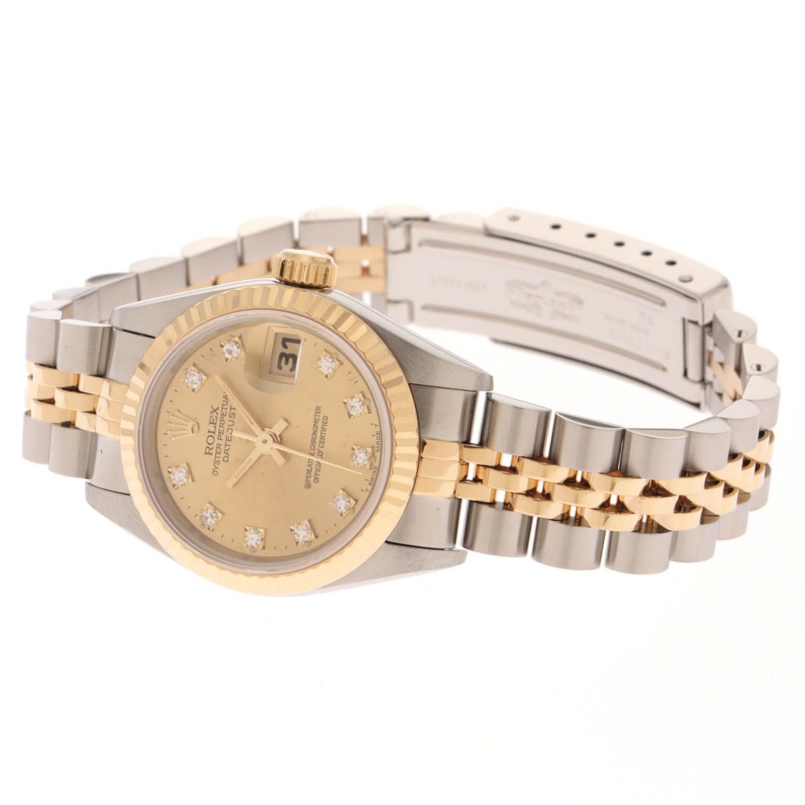 Rolex Datejust Diamond 18k Yellow Gold Stainless Steel Automatic — view 3