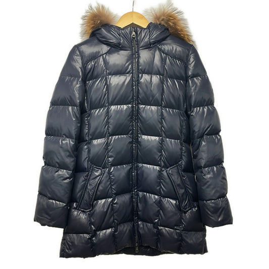 Max Mara Weekend Down Coat Navy Light Brown 42