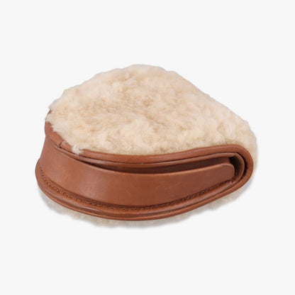 Saint Laurent Le K Baby Satchel Brown Shearling Leather — view 6