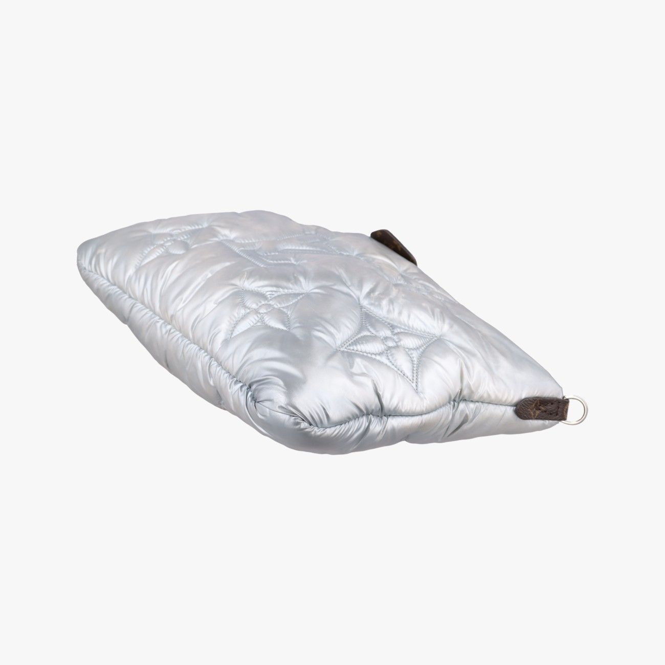 Louis Vuitton Maxi Multi Pochette Accessoires Silver Recycled Metallic Nylon — view 4