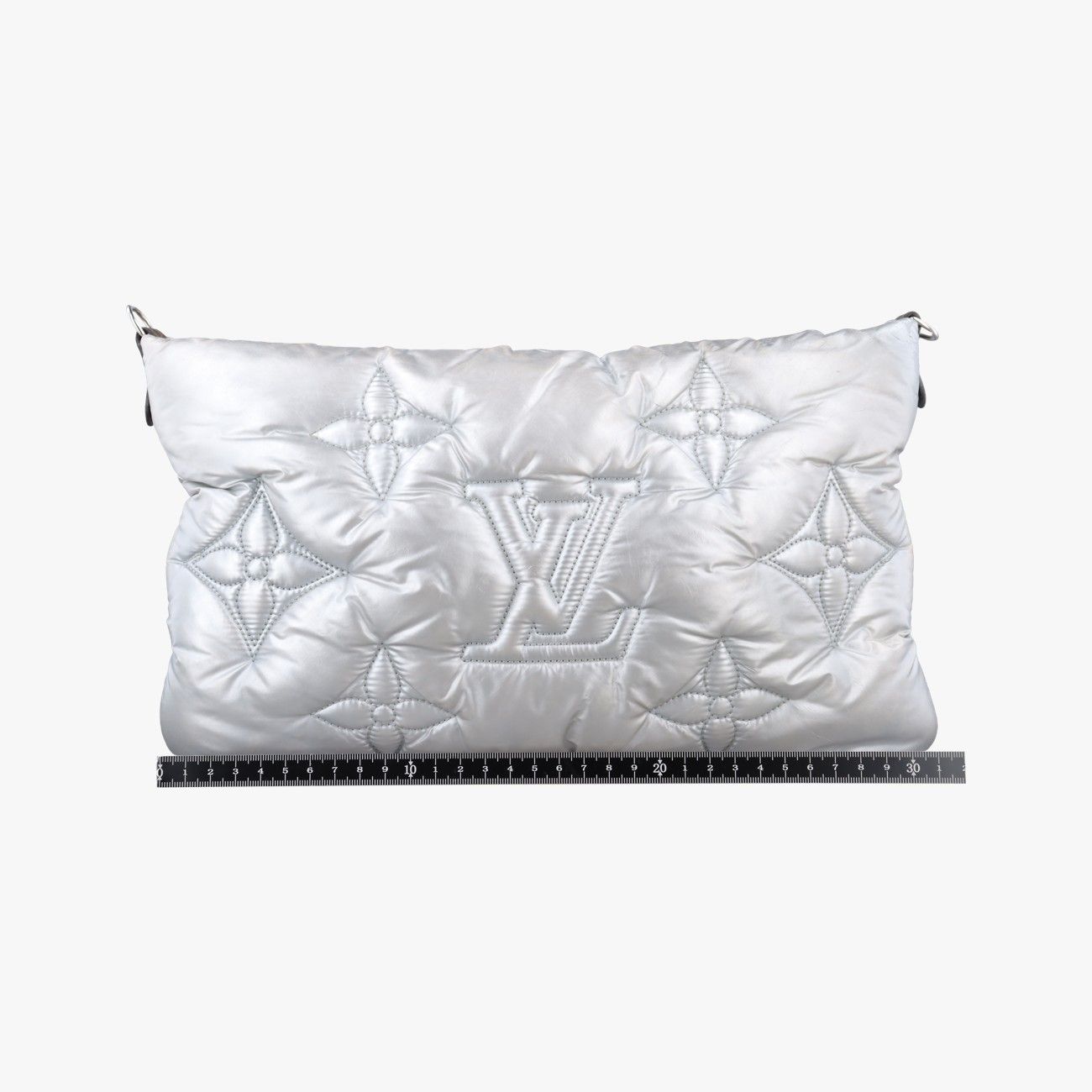 Louis Vuitton Maxi Multi Pochette Accessoires Silver Recycled Metallic Nylon — view 2