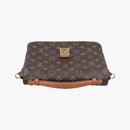 Louis Vuitton Pochette Metis MM Monogram Brown Canvas Handbag — view 8