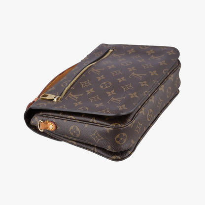 Louis Vuitton Pochette Metis MM Monogram Brown Canvas Handbag — view 7