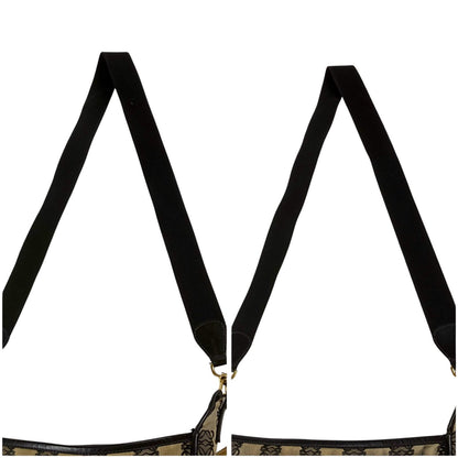 Loewe Repeat Anagram Canvas Cross Big Padlock Logo Navy Crossbody — view 8