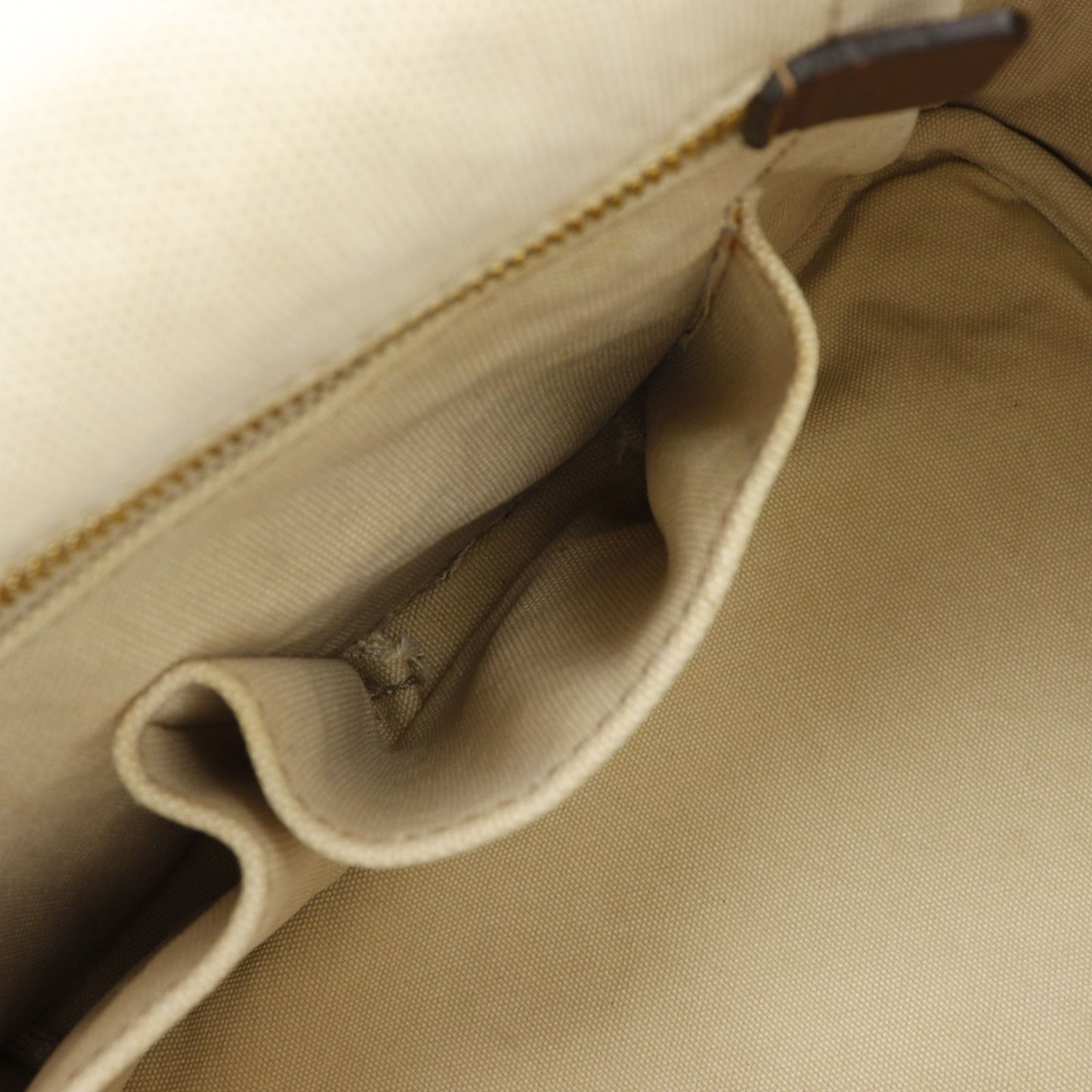 Prada Canapa Tote Bag M Canvas Beige — view 8