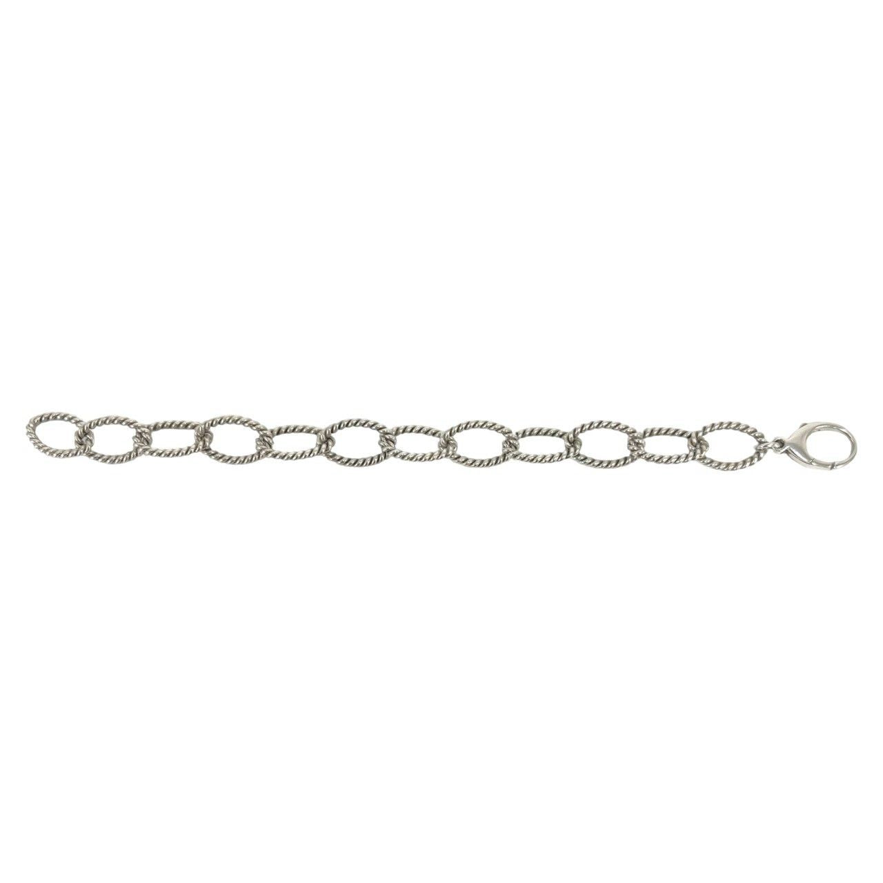 Tiffany & Co Vintage Oval Link Twist Bracelet 925 Sterling Silver — view 6
