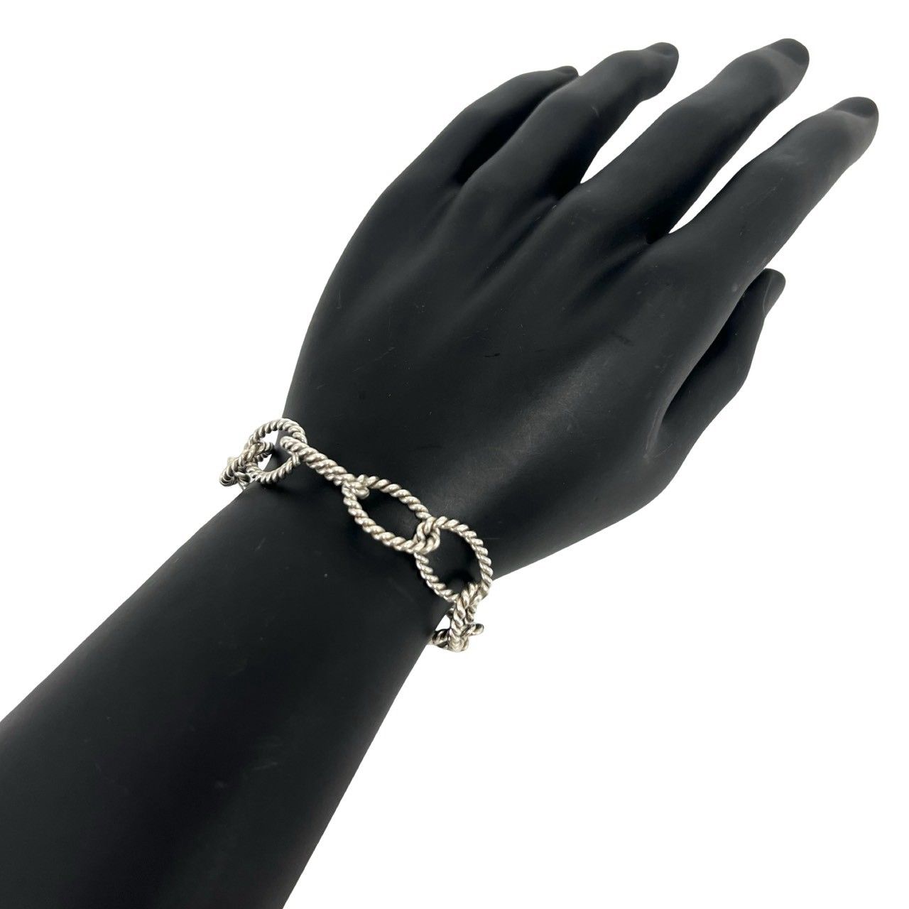 Tiffany & Co Vintage Oval Link Twist Bracelet 925 Sterling Silver — view 2