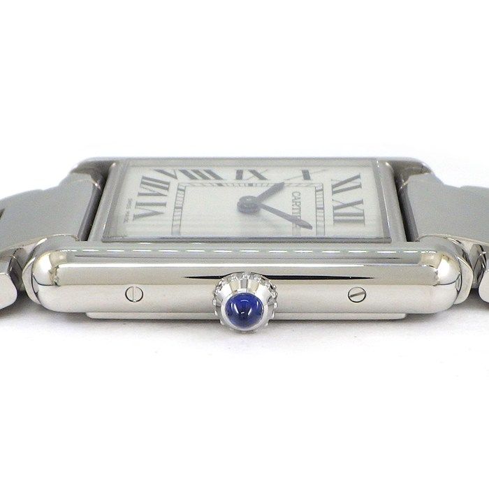 Cartier Watch Tank Must LM Rectangular Silver Dial Roman Index SS Quartz Analog — view 2