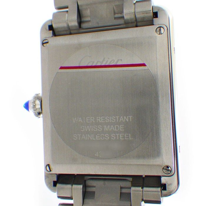 Cartier Watch Tank Must LM Rectangular Silver Dial Roman Index SS Quartz Analog — view 4