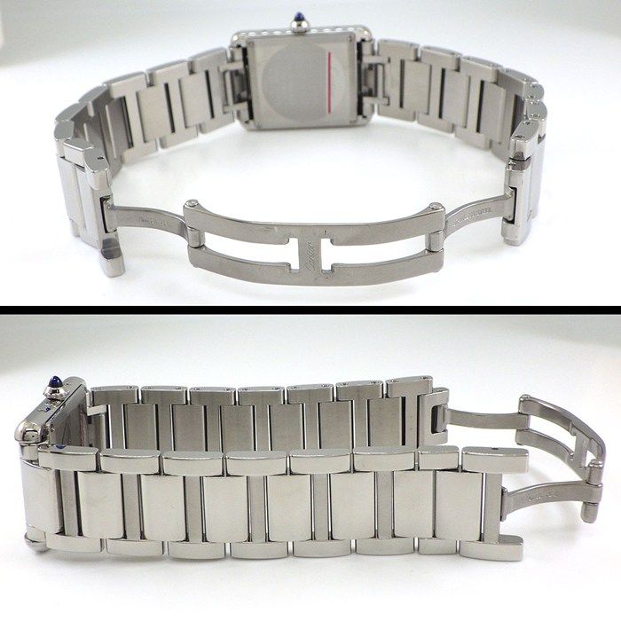 Cartier Watch Tank Must LM Rectangular Silver Dial Roman Index SS Quartz Analog — view 3