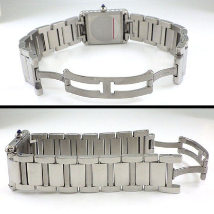 Cartier Watch Tank Must LM Rectangular Silver Dial Roman Index SS Quartz Analog — view 3