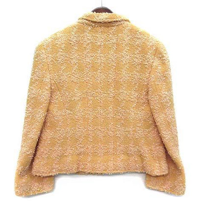 Chanel Vintage CC Logo Silver Button Tweed Skirt Suit Jacket Top and Bottom Set — view 3