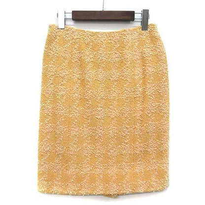 Chanel Vintage CC Logo Silver Button Tweed Skirt Suit Jacket Top and Bottom Set — view 7