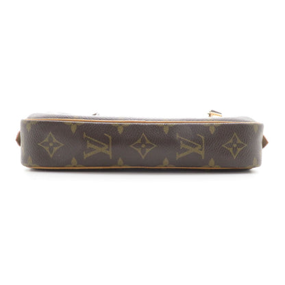 Louis Vuitton Pochette Marly Bandouliere Monogram Shoulder Bag Canvas Brown — view 4