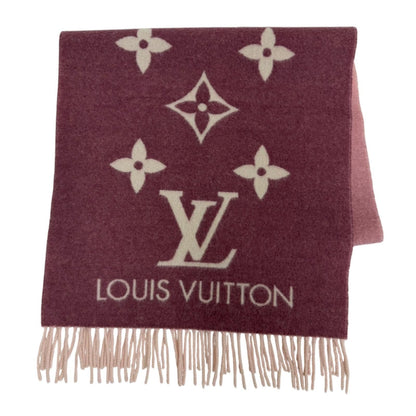 Louis Vuitton Scarf Reykjavik Gradient Cashmere 100% Rose Gray