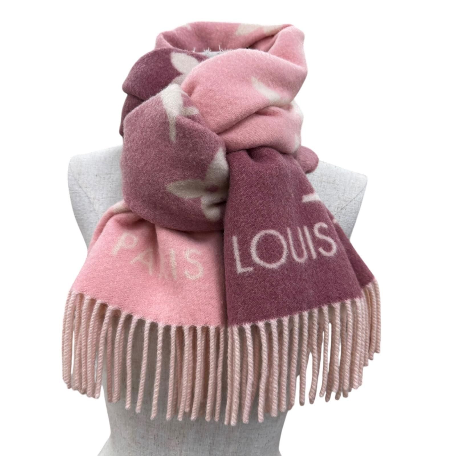 Louis Vuitton Scarf Reykjavik Gradient Cashmere 100% Rose Gray — view 2
