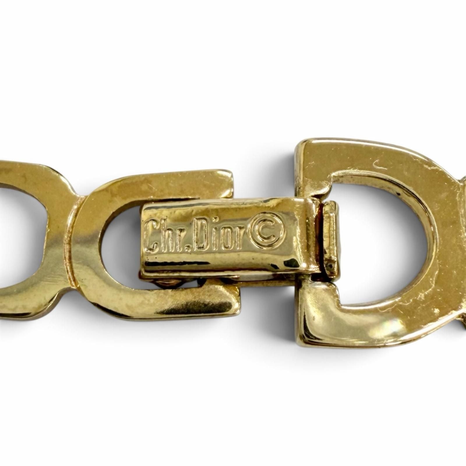 Dior Vintage Chain Choker Necklace Gold — view 6