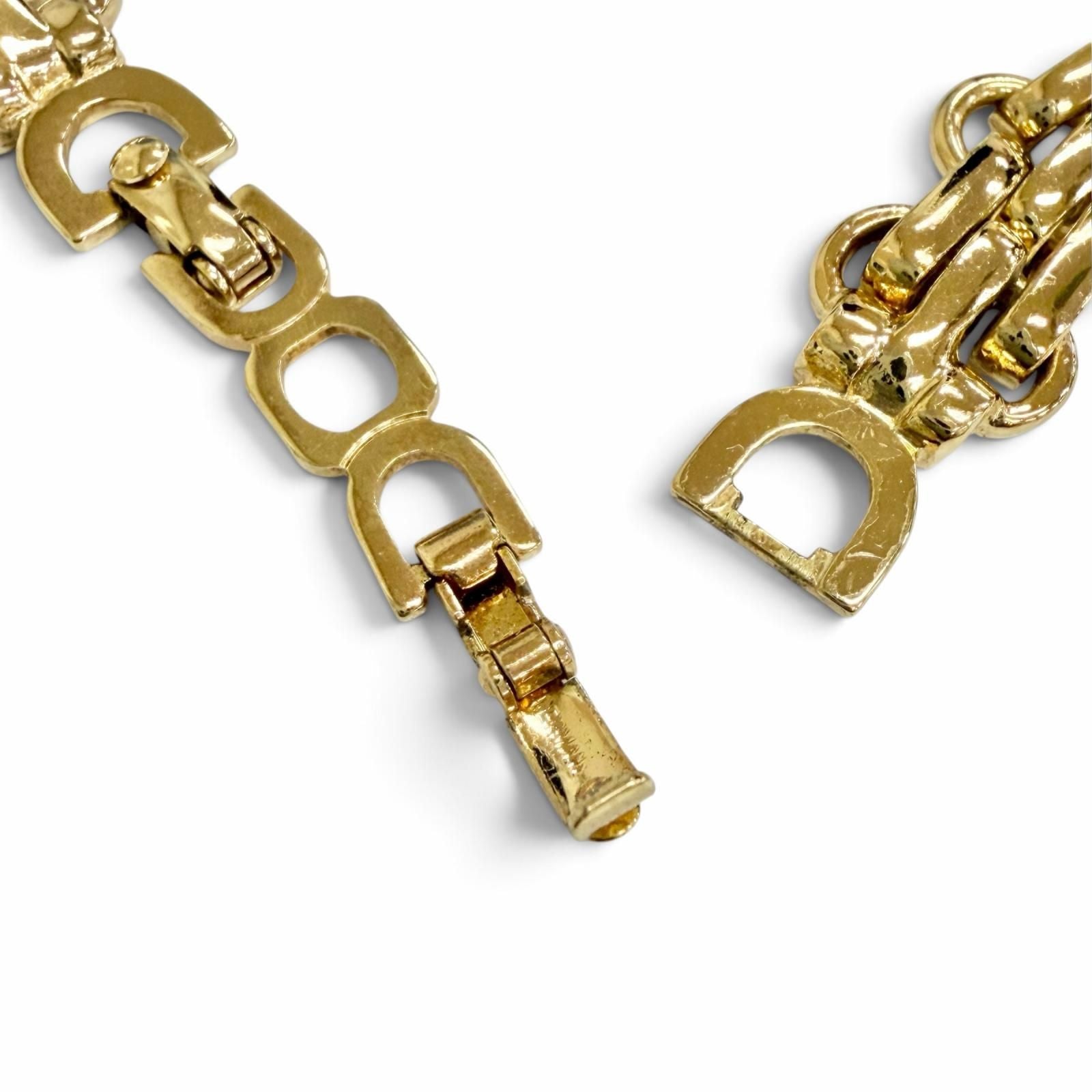 Dior Vintage Chain Choker Necklace Gold — view 5