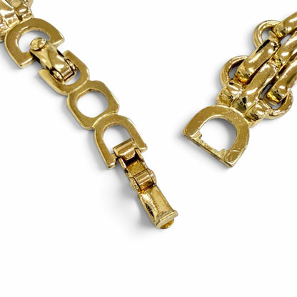 Dior Vintage Chain Choker Necklace Gold — view 5