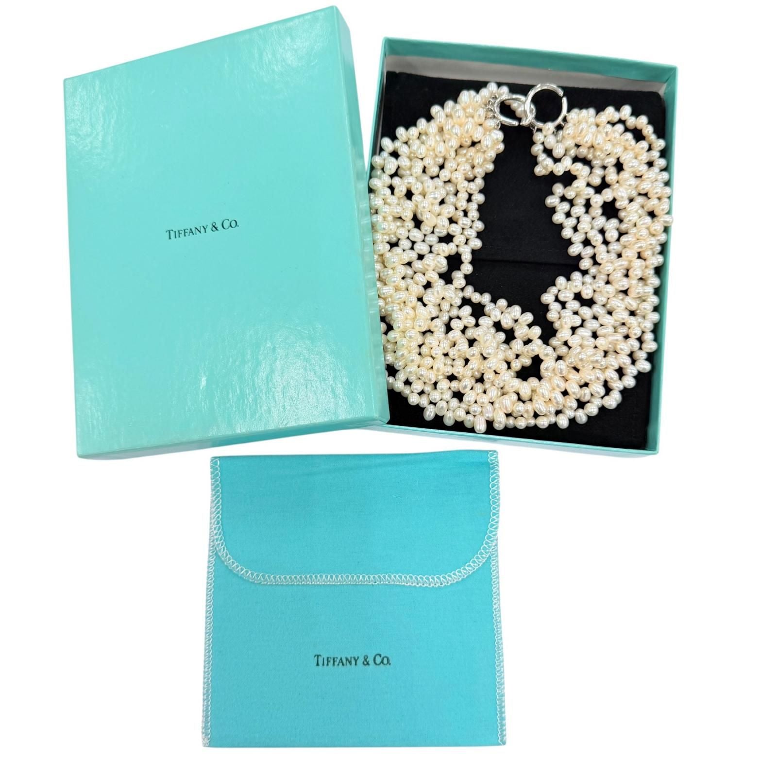 Tiffany & Co Paloma Picasso Torsade Fresh Water Pearl 925 Necklace White Silver — view 2