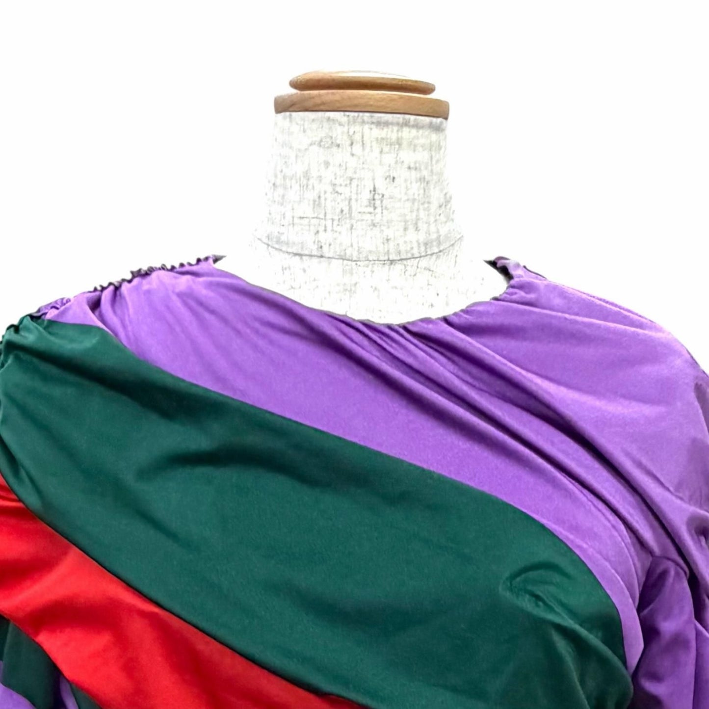Gucci Sherry Line Shirred Drape Top with Brooch 44 — view 2