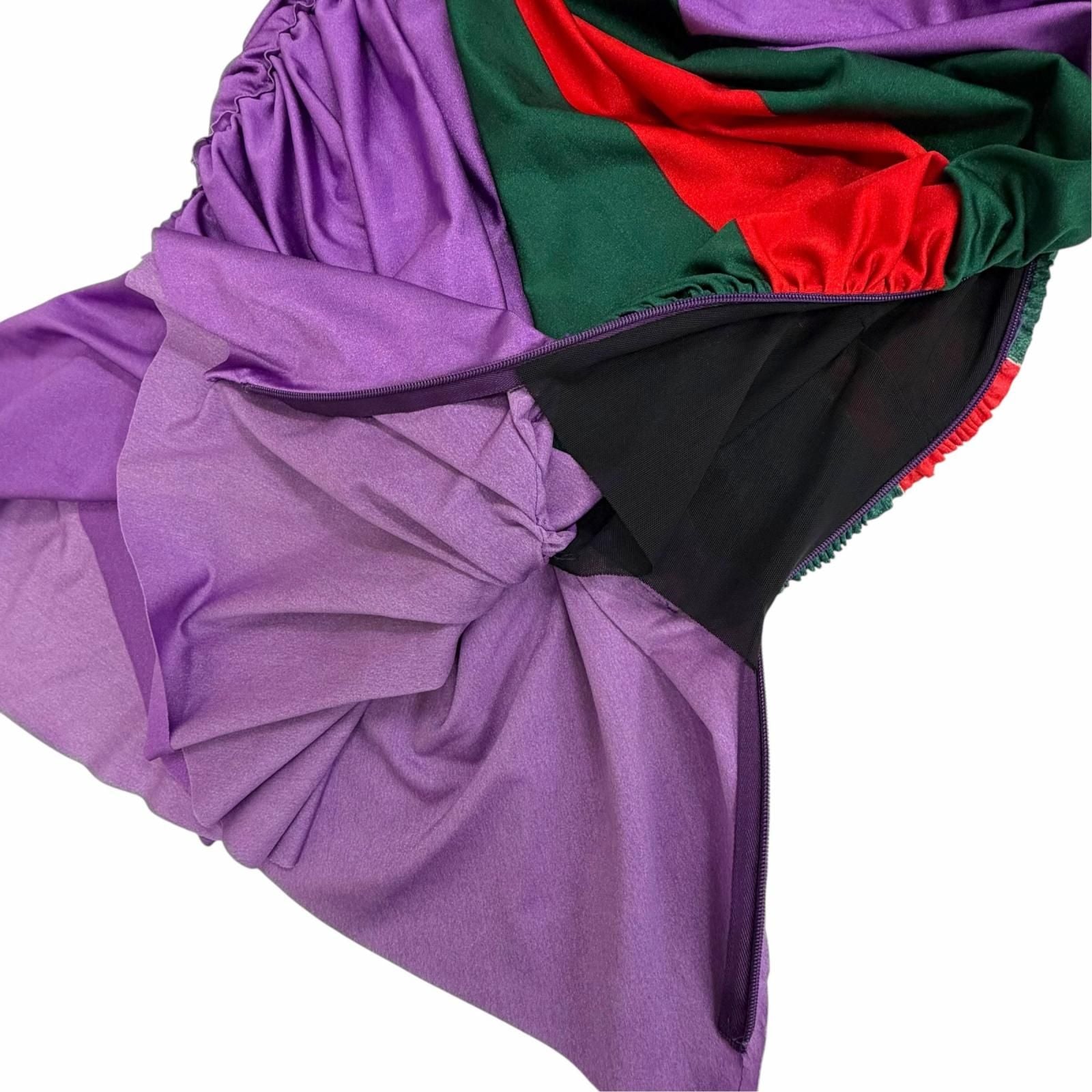 Gucci Sherry Line Shirred Drape Top with Brooch 44 — view 5