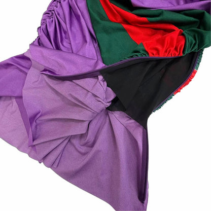 Gucci Sherry Line Shirred Drape Top with Brooch 44 — view 5