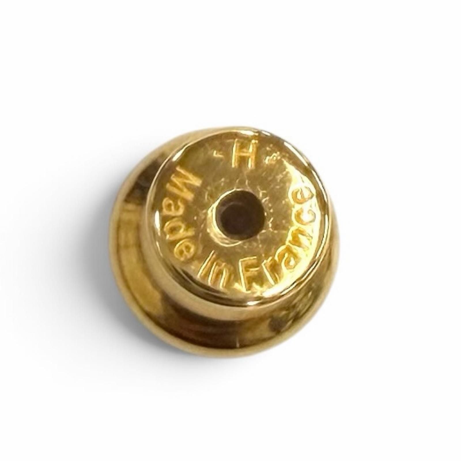 Hermes Earrings Mini Pop H Design Gold Pink — view 7