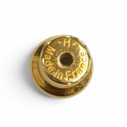 Hermes Earrings Mini Pop H Design Gold Pink — view 7