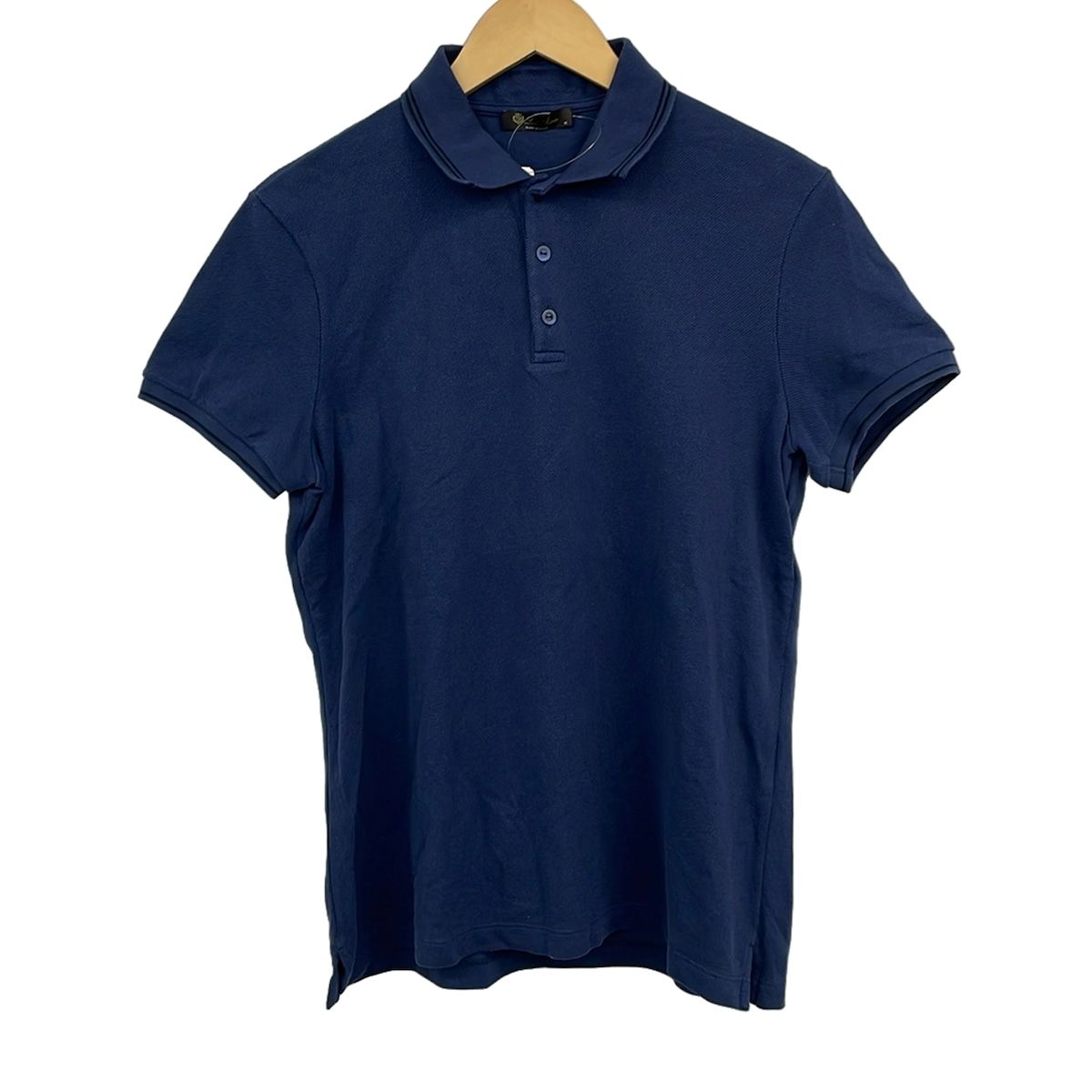 Loro Piana Short Sleeve Polo Shirt Navy M
