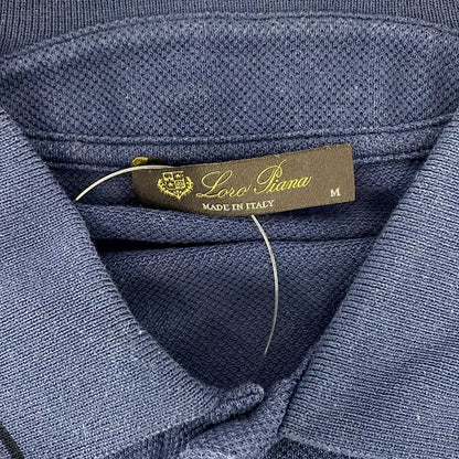 Loro Piana Short Sleeve Polo Shirt Navy M — view 3