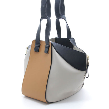 Loewe Hammock Small Brown Beige Black Calfskin Shoulder Bag — view 2