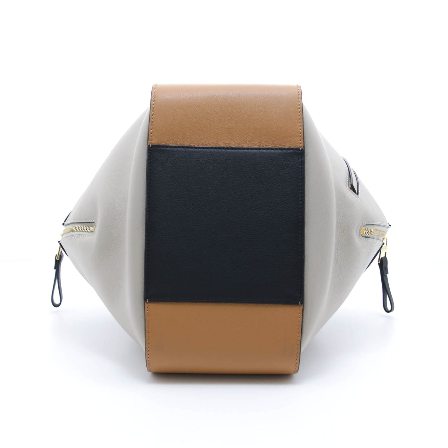 Loewe Hammock Small Brown Beige Black Calfskin Shoulder Bag — view 3