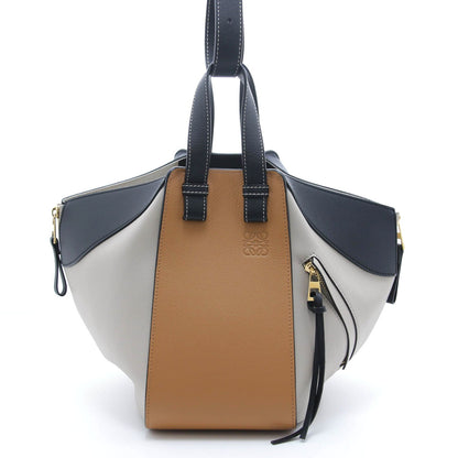 Loewe Hammock Small Brown Beige Black Calfskin Shoulder Bag