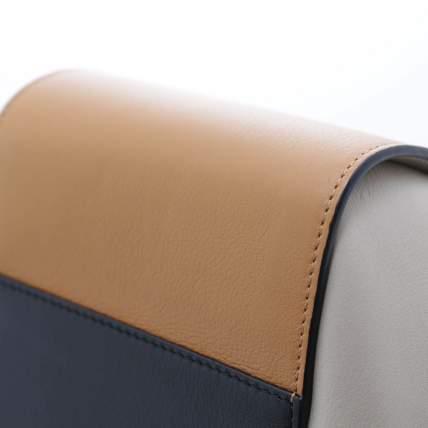 Loewe Hammock Small Brown Beige Black Calfskin Shoulder Bag — view 5