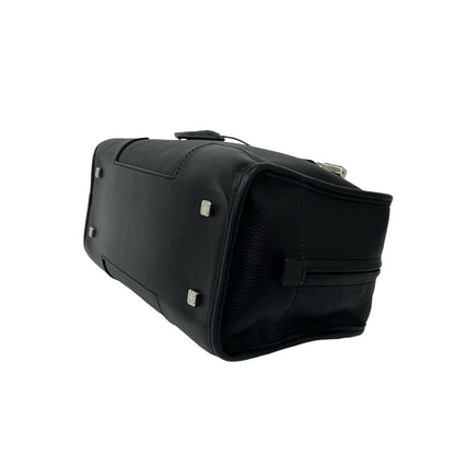 Loewe With Key Amazona 28 Anagram Log Leather Mini Boston Bag Black — view 8