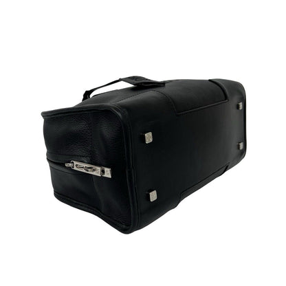 Loewe With Key Amazona 28 Anagram Log Leather Mini Boston Bag Black — view 7