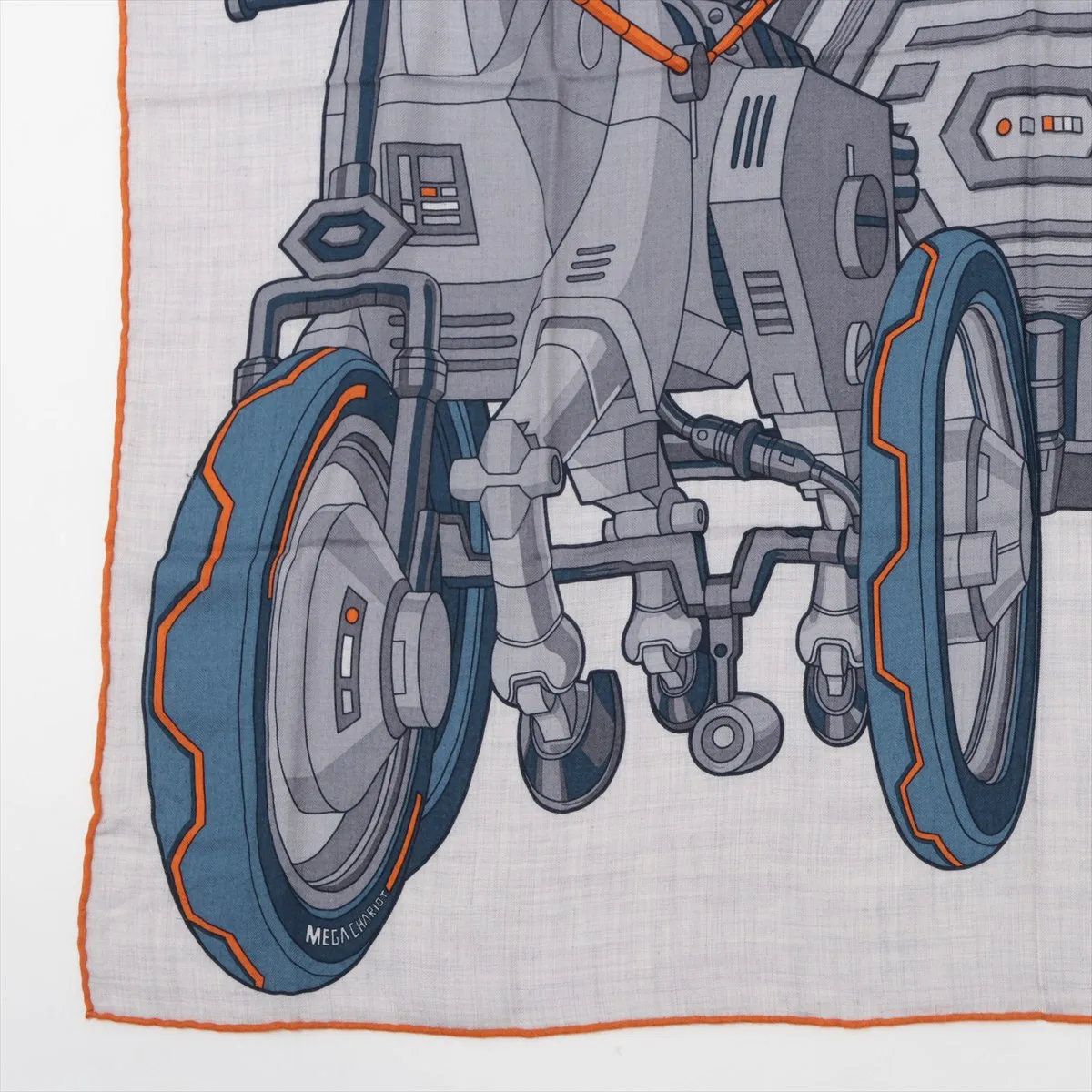 Hermes Carre 100 Mega Chariot Cashmere Silk Scarf — view 5