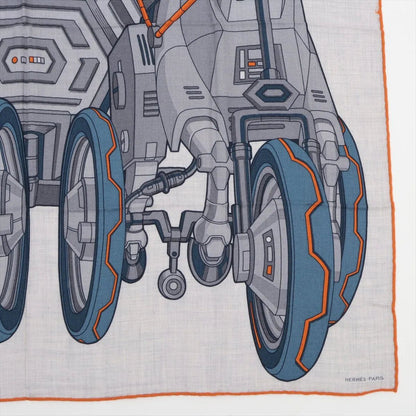 Hermes Carre 100 Mega Chariot Cashmere Silk Scarf — view 4