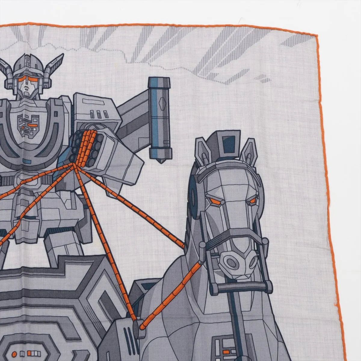 Hermes Carre 100 Mega Chariot Cashmere Silk Scarf — view 3