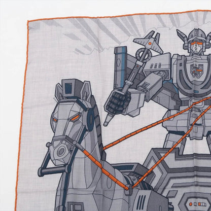 Hermes Carre 100 Mega Chariot Cashmere Silk Scarf — view 2