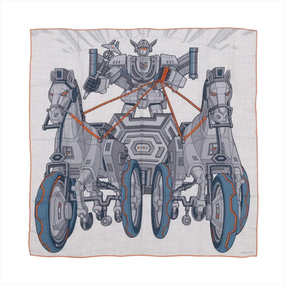 Hermes Carre 100 Mega Chariot Cashmere Silk Scarf