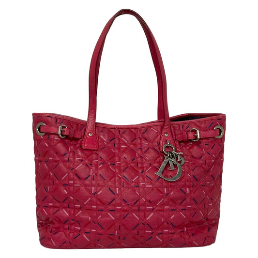 Dior Tote Bag Panarea Pink Navy Light Leather