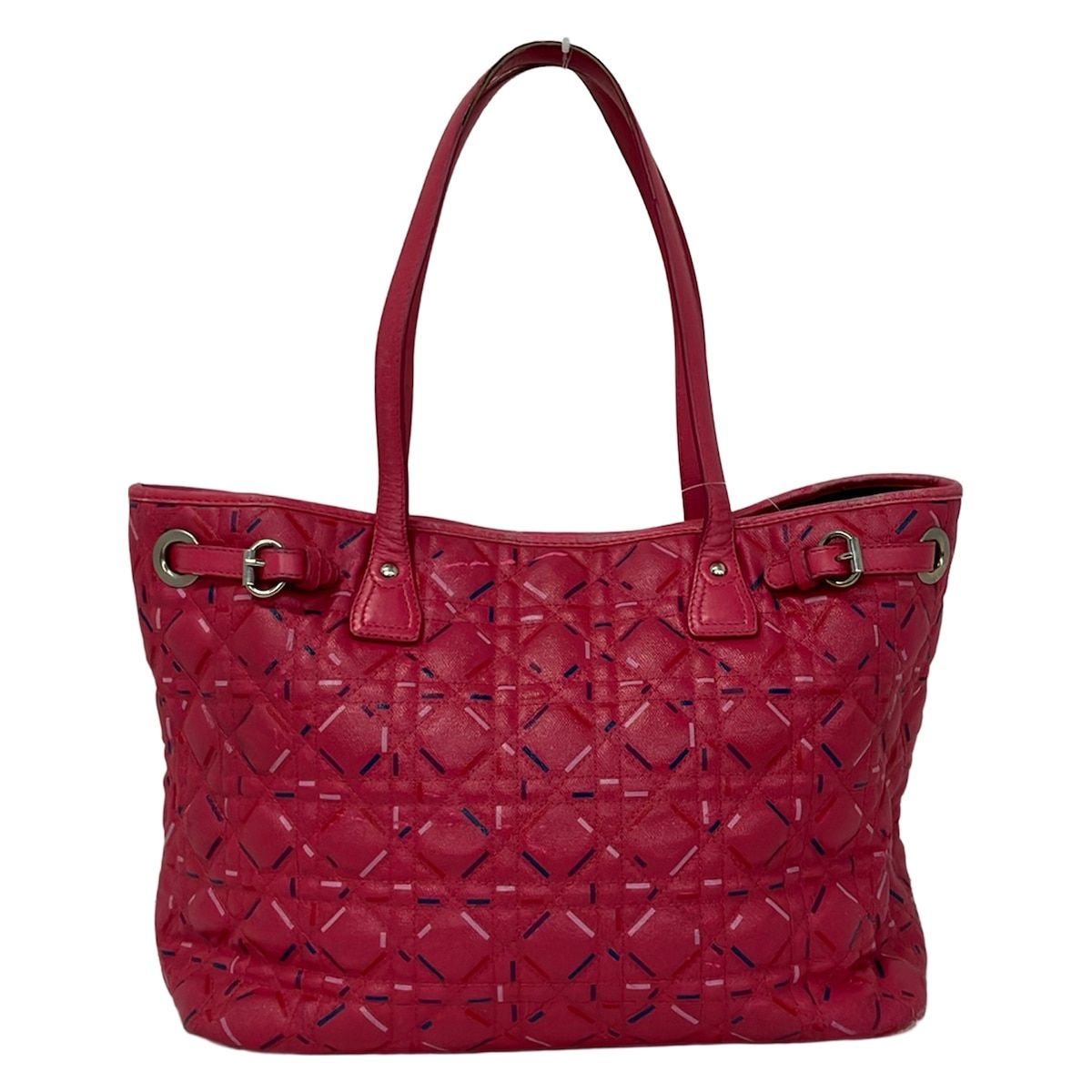 Dior Tote Bag Panarea Pink Navy Light Leather — view 3
